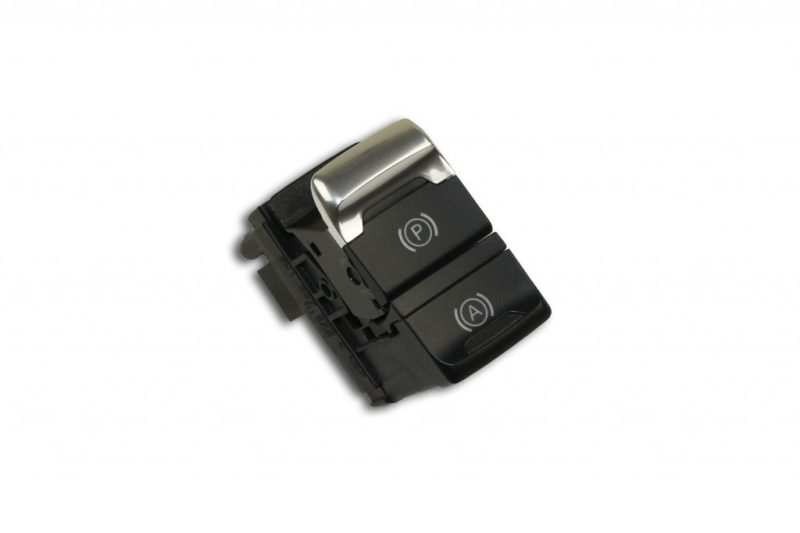 Blocul de butoane pentru frâna de parcare electrică și Auto Hold de pe consola Audi